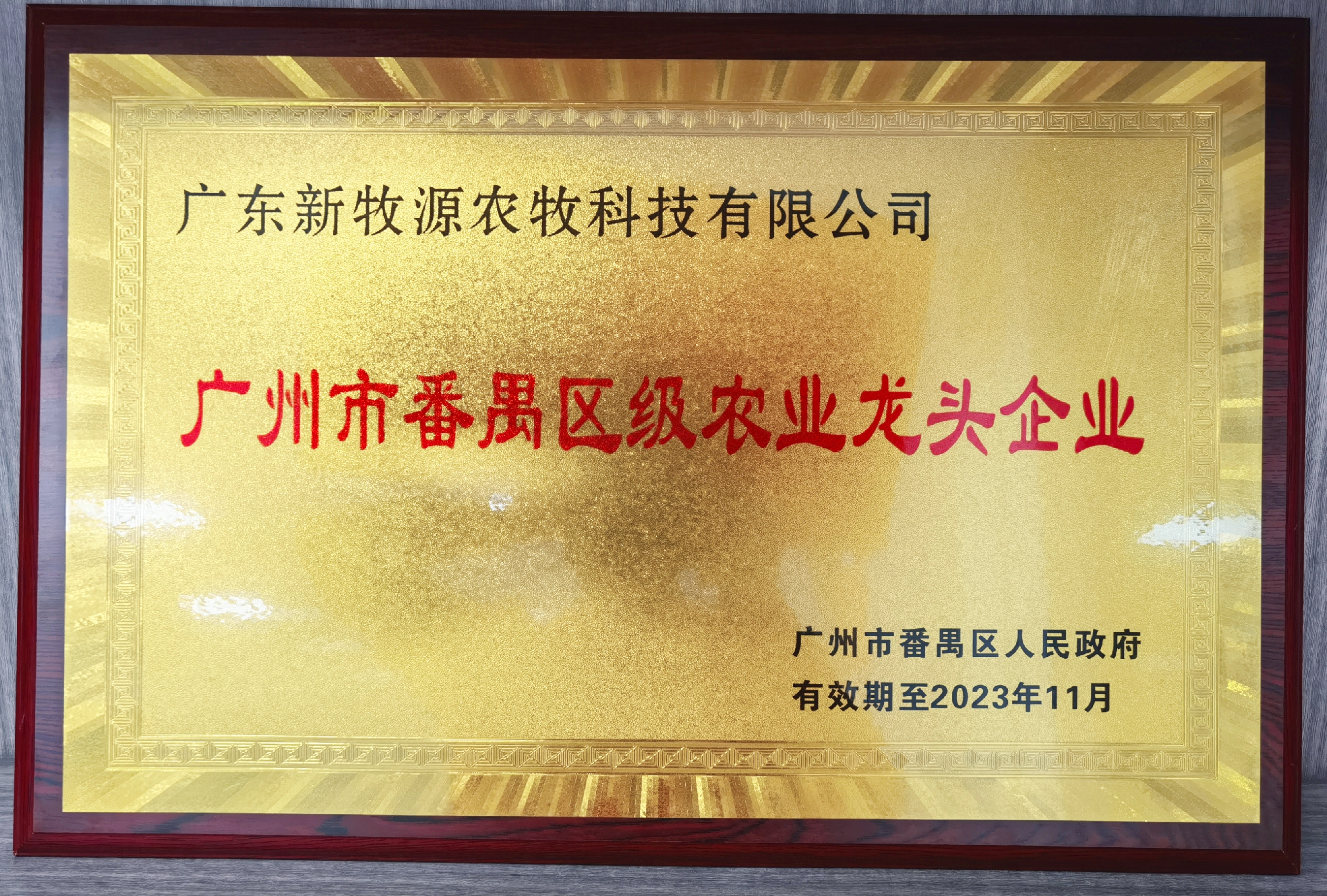 廣州市番禺區級農業龍（lóng）頭企（qǐ）業