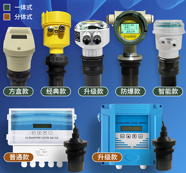 汙水超聲波液位（wèi）計產品分類圖