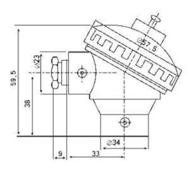 化工用熱電偶小接線盒示意（yì）圖