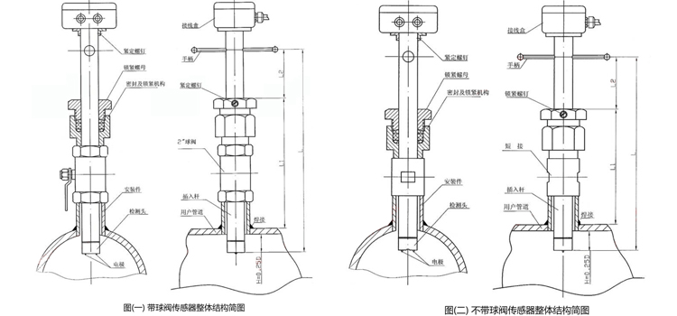 插入（rù）式管道流量計結構圖